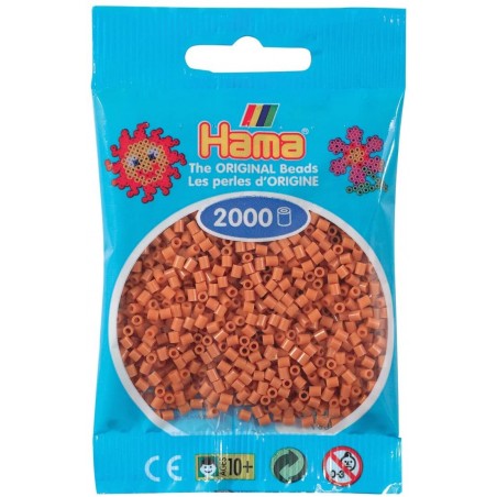 Hama - Perles - 501-21 - Taille Mini - Sachet 2000 perles marron clair