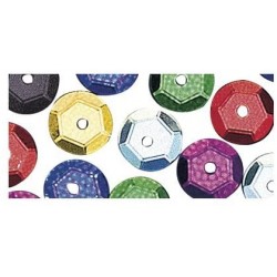 Rayher - Blister de 500 paillettes bombées percées sequin - Coloris assortis - 6 mm