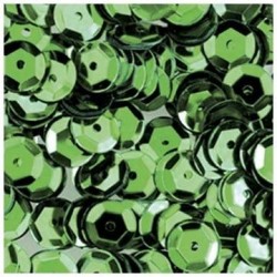 Rayher - Blister de 500 paillettes bombées percées sequin - Vert - 6 mm