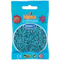 Hama - Perles - 501-31 - Taille Mini - Sachet 2000 perles turquoise