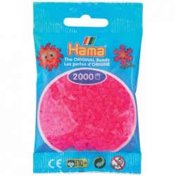 Hama - Perles - 501-32 - Taille Mini - Sachet 2000 perles fuchsia