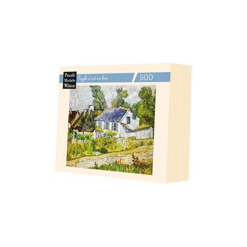 Michèle Wilson - Puzzle d'art en bois - 500 pièces - Maison à Auvers - Van Gogh