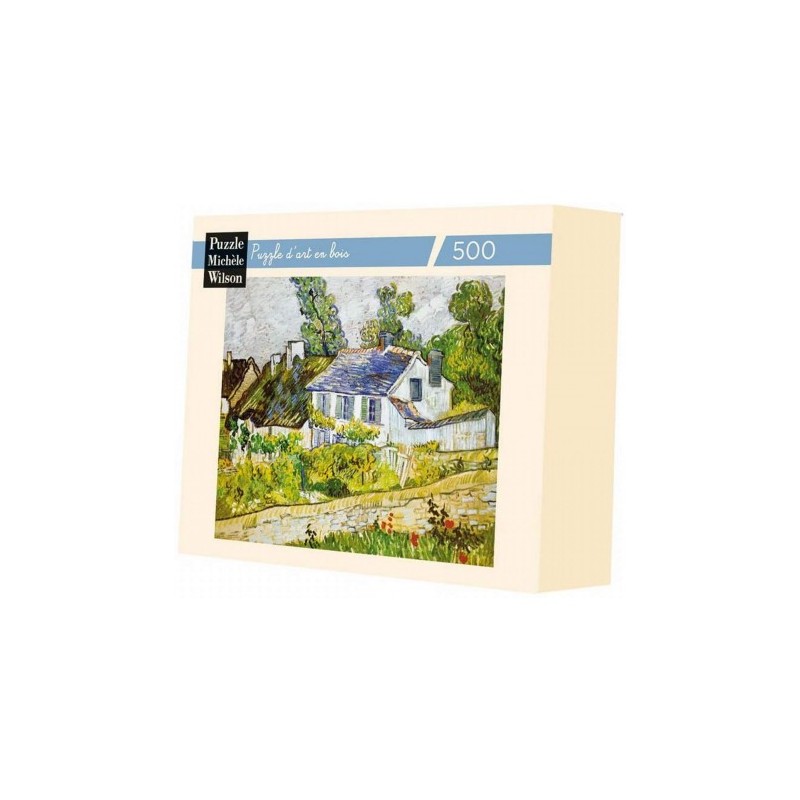 Michèle Wilson - Puzzle d'art en bois - 500 pièces - Maison à Auvers - Van Gogh