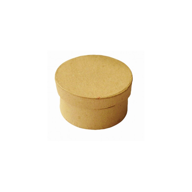 Boîte en carton ronde à décorer - diamètre 8 cm
