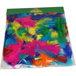 PWI - Sachet de 25 grammes de plumes couleurs assorties