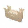 PWI - Tirelire château à décorer - 9,5 x 10,5 x 5 cm