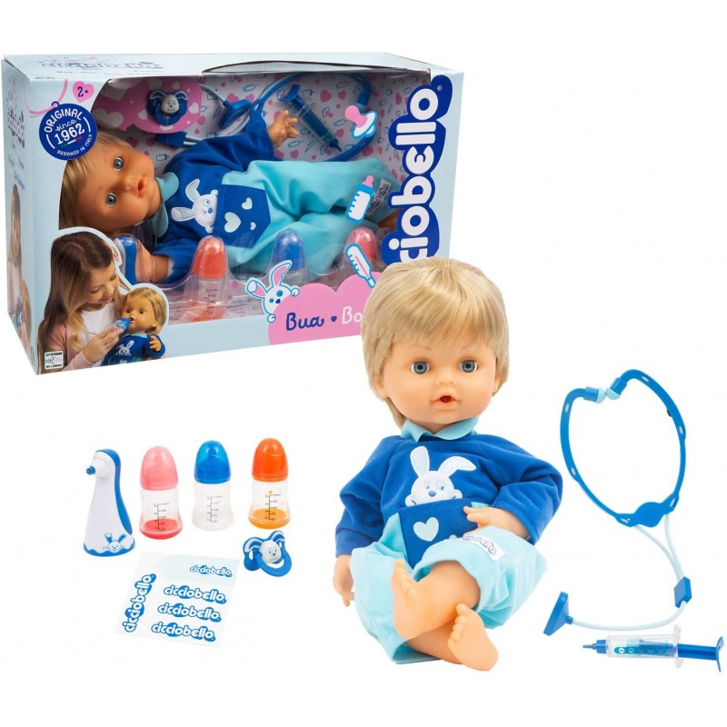 Giochi Preziosi Cicciobello Bobo - Poupon électronique 42 cm avec 7  accessoires