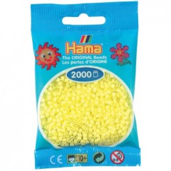 Hama - Perles - 501-43 - Taille Mini - Sachet 2000 perles jaune pastel