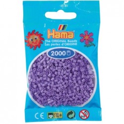 Hama - Perles - 501-45 - Taille Mini - Sachet 2000 perles violet pastel