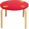 Ulysse - Table rouge - modèle rouge unis (sans les mains en peinture)