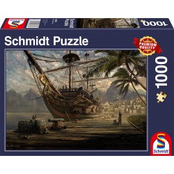 Schmidt - Puzzle 1000 pièces - Bateau au port