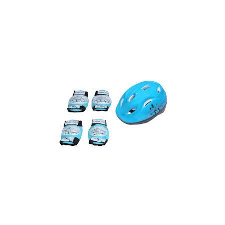 Set de protection pour rollers ou trotinnettes taille xs bleu