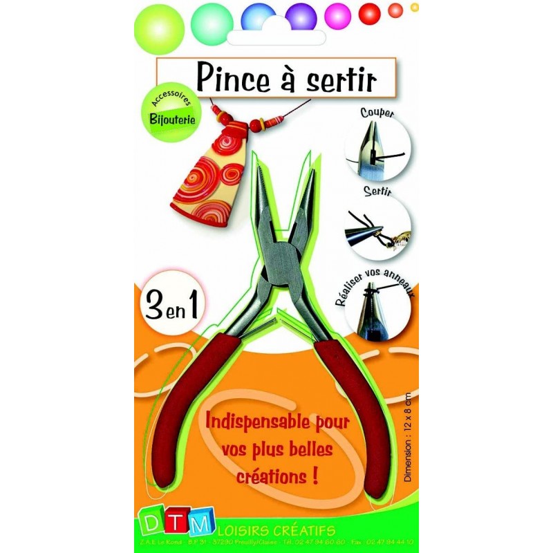 Graine Créative - Loisirs créatifs - FIMO - Accessoires - Pince à sertir 3 en 1