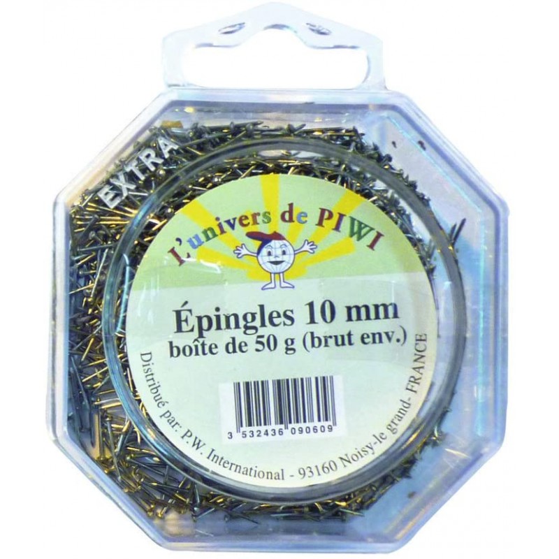 PW INTERNATIONAL - epingles 10mm