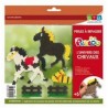 DTM - Loisirs créatifs - Perlou - Kit chevaux avec 1000 perles à repasser