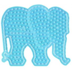 Hama - Perles - 8201 - Taille Maxi - Plaque transparente éléphant