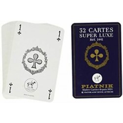 Piatnik - Jeu de cartes - Jeu de 32 cartes luxe Françaises - Boîte plastique