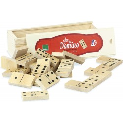 Vilac - Jeu de société - Coffret de dominos en bois