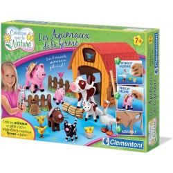Clementoni - Loisirs créatifs - Pâte à sel - Les animaux de la ferme