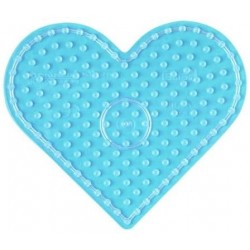 Hama - Perles - 8206 - Taille Maxi - Plaque transparente coeur
