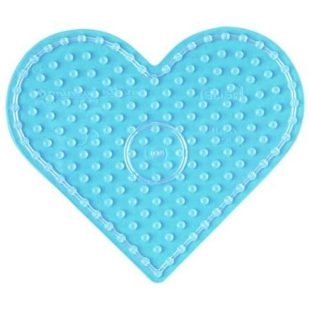 Hama - Perles - 8206 - Taille Maxi - Plaque transparente coeur