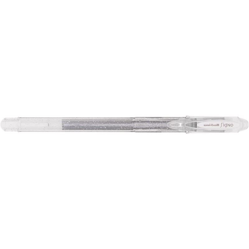 Uni Ball - Stylo roller à encre gel - Signo pailleté - 0,7 mm - Argent