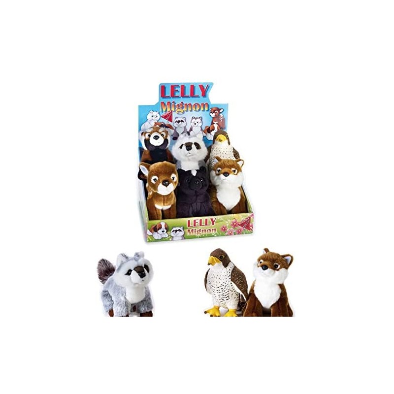 Lelly - Mignon Forest Line Peluche Bosco Multicolore 18 cm