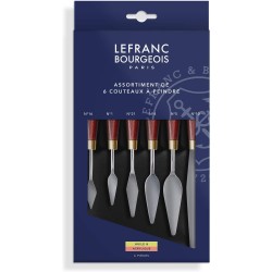 Lefranc Bourgeois - Set de 6 couteaux à peindre