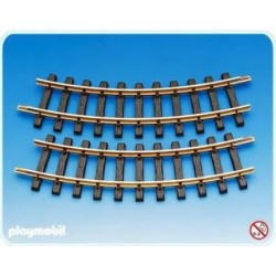 Playmobil - 4368 - Train - 2 rails courbes