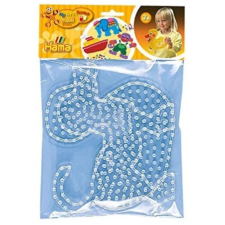 Hama - Perles - 8252 - Taille Maxi - Sachet de 2 plaques chien et canard