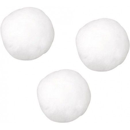 Rayher - Blister de 50 pompons - Blanc - 20 mm