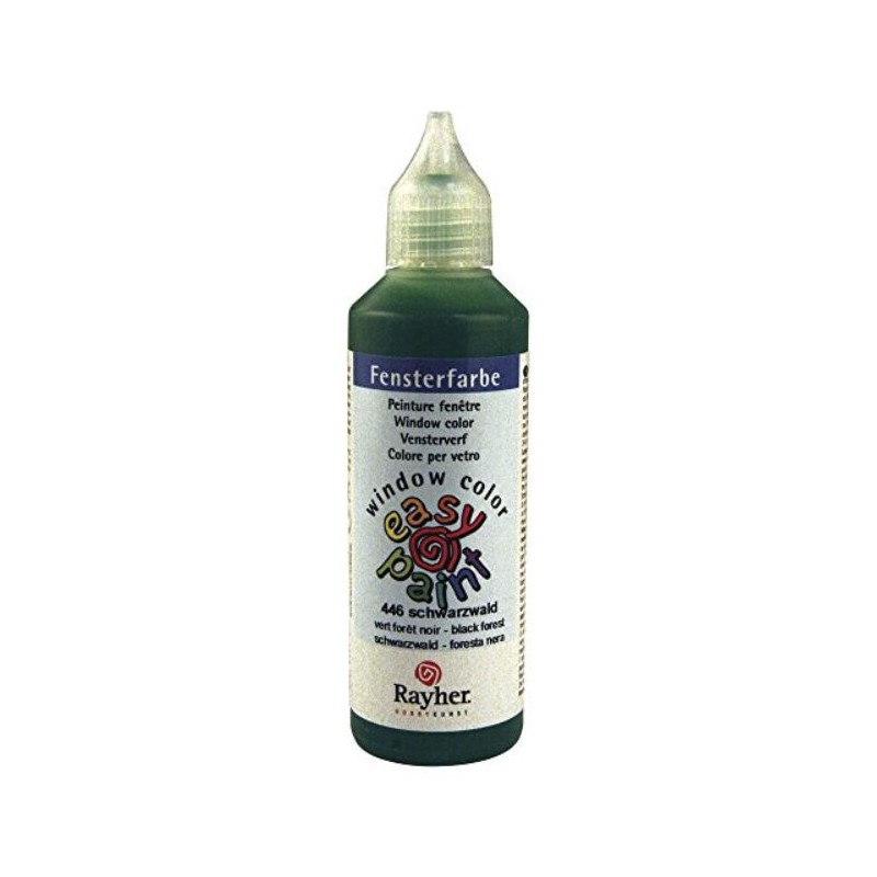 Rayher - Tube de peinture pour fenêtre - Vert forêt noire - 80 ml