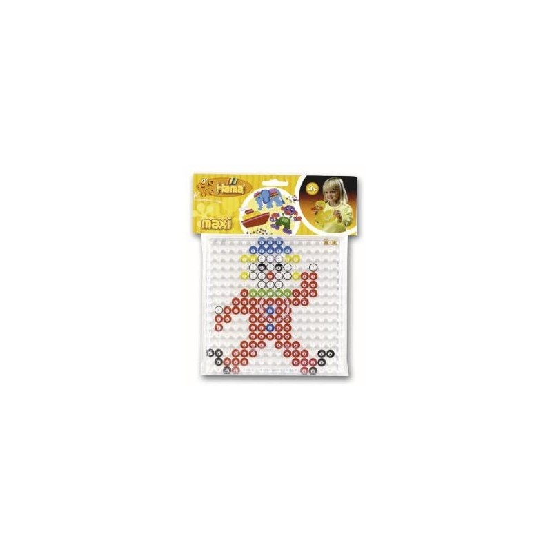 Hama - Perles - 8281 - Taille Maxi - Sachet de modèle avec plaque carrée