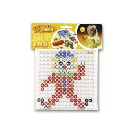 Hama - Perles - 8281 - Taille Maxi - Sachet de modèle avec plaque carrée