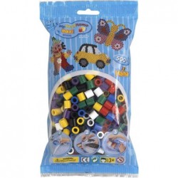 Hama - Perles - 8470 - Taille Maxi - Sachet Petit modèle 500 perles vives