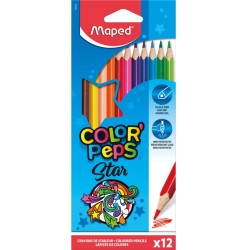 Maped - Pochette de 12 crayons de couleur Color Peps