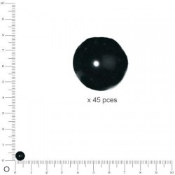 Rayher - Boîte de perles en verre - Renaissance - Noir - 6 mm - Environ 45 perles