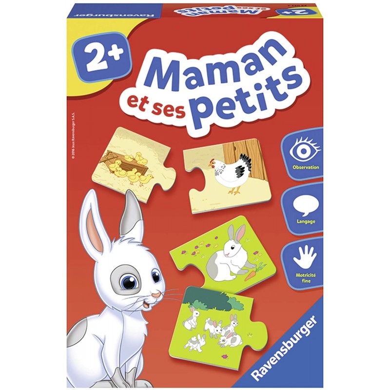 Ravensburger - Jeu éducatifs - Maman et ses petits