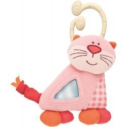 Chicco - Premier âge - Hochet plat d'éveil - Le chat rigolo