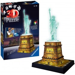 Ravensburger - Puzzle 3D Statue de la Liberté illuminée