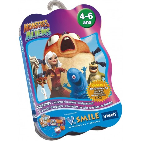 Vtech - Jouet électronique - Jeu V-Smile Motion - Monstres contre Aliens