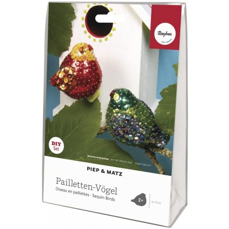 Rayher - Kit complet de paillettes sequins - 2 oiseaux