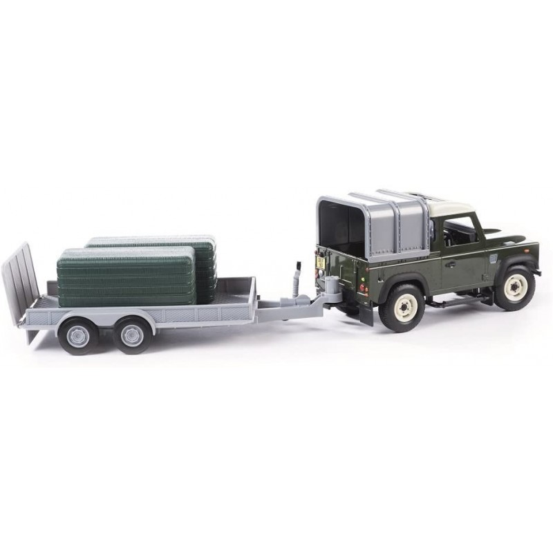 Tomy Big Farm - 42836 - Véhicule Miniature - Pack Land Rover et Remorque