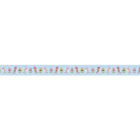 Rayher - Rouleau de washi tape - Fleurs et oiseaux - 15 mm x 5 mètres