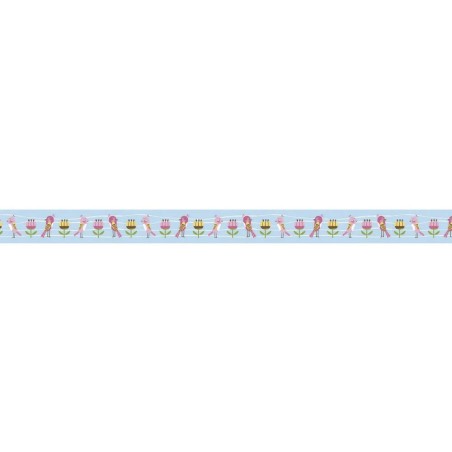 Rayher - Rouleau de washi tape - Fleurs et oiseaux - 15 mm x 5 mètres