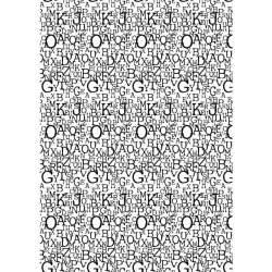 Rayher - Feuille de tissu adhésive - Lettres - A4