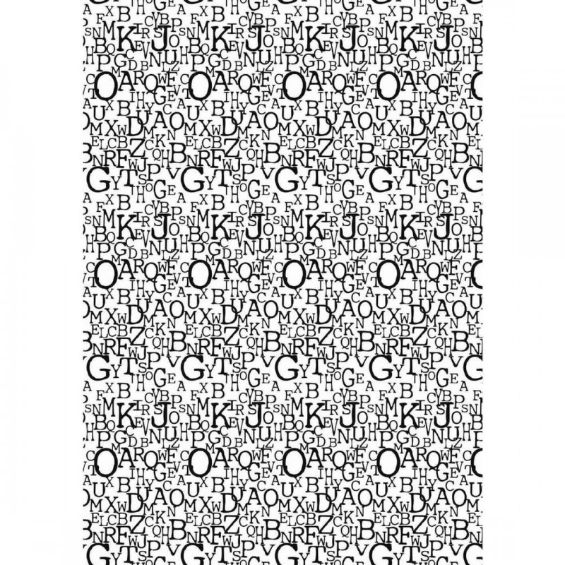 Rayher - Feuille de tissu adhésive - Lettres - A4