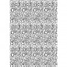 Rayher - Feuille de tissu adhésive - Lettres - A4