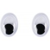 Rayher - Blister de 10 yeux mobiles en plastique à coller - Rond - 8 mm