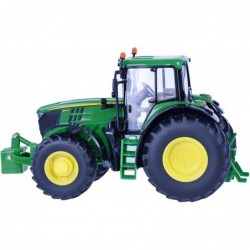 Tomy- Tracteur-John Deere-6195 M-Échelle 132, 43150, Multicolore